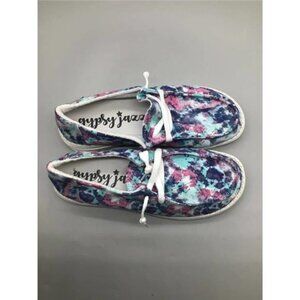 Gypsy Jazz Women's Boat Canvas Slip on comfort shoes Size 6.5